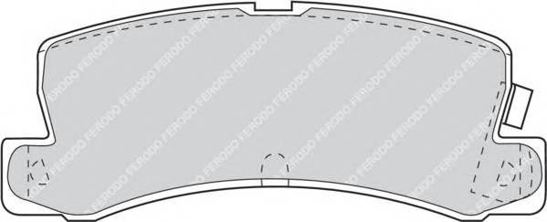 FERODO FDB848 Комплект гальмівних колодок,