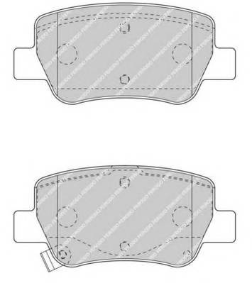 FERODO FDB4411 Комплект тормозных колодок,