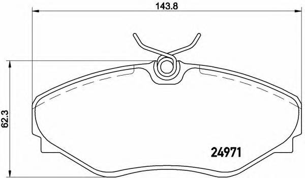 BREMBO P 68 055 Комплект тормозных колодок,