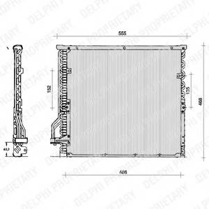 DELPHI TSP0225014 Конденсатор, кондиционер