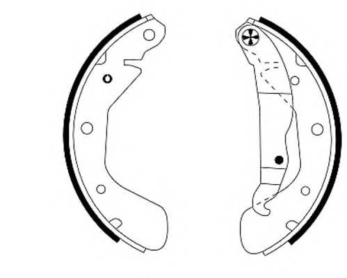 HELLA 8DB 355 001-291 Комплект гальмівних колодок