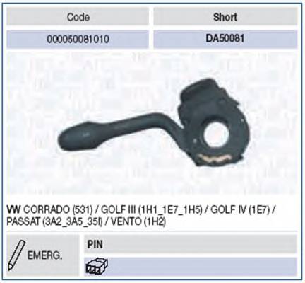 MAGNETI MARELLI 000050081010 Вимикач на колонці