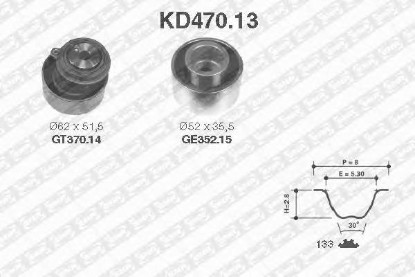 SNR KD470.13 Комплект ремня ГРМ