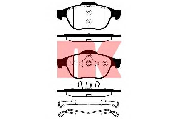 NK 223949 Комплект гальмівних колодок,