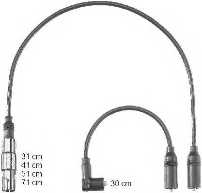 BERU ZEF1223 Комплект проводов зажигания