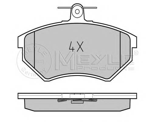 MEYLE 025 201 6816 Комплект гальмівних колодок,