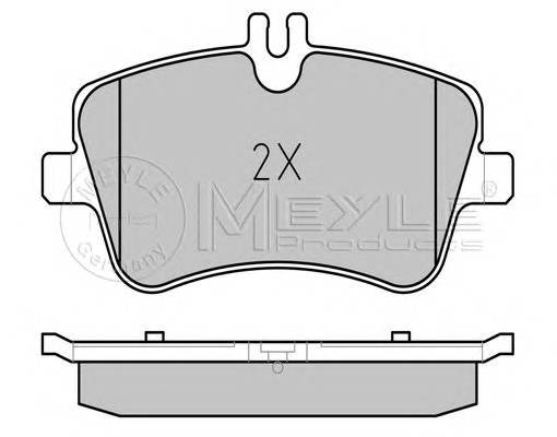 MEYLE 025 231 4419 Комплект гальмівних колодок,