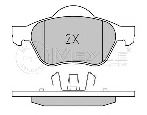 MEYLE 025 232 1518 Комплект тормозных колодок,