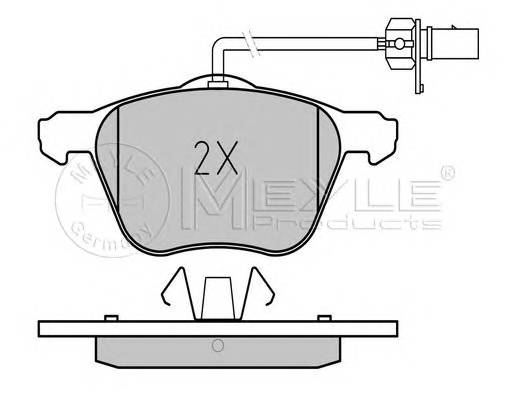 MEYLE 025 232 6920/W Комплект тормозных колодок,