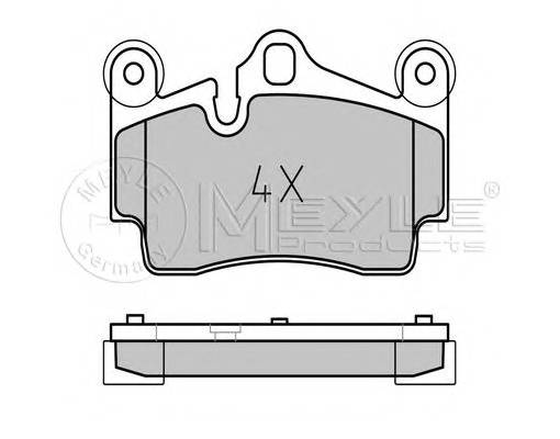 MEYLE 025 236 9417 Комплект гальмівних колодок,