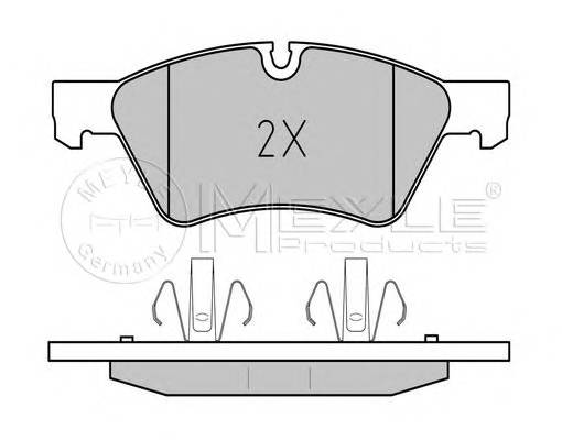 MEYLE 025 239 2221 Комплект тормозных колодок,