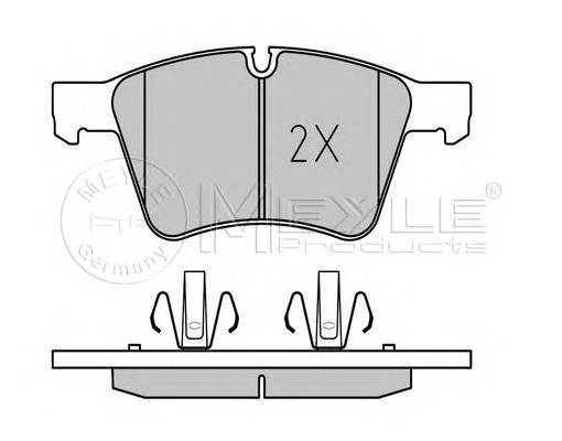 MEYLE 025 241 5120/PD Комплект тормозных колодок,
