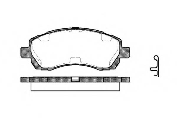 ROADHOUSE 2647.02 Комплект гальмівних колодок,