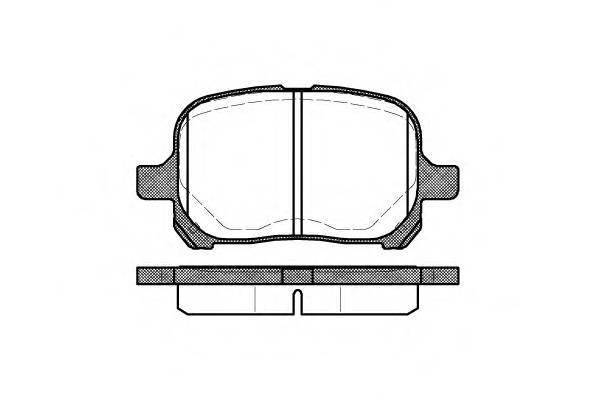 REMSA 0621.00 Комплект тормозных колодок,