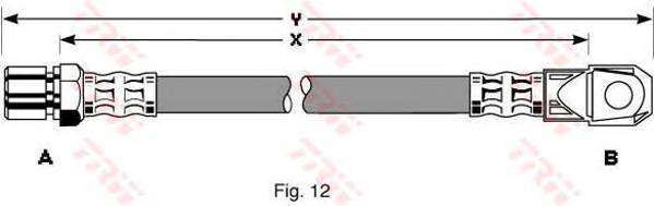 TRW PHD281 Тормозной шланг