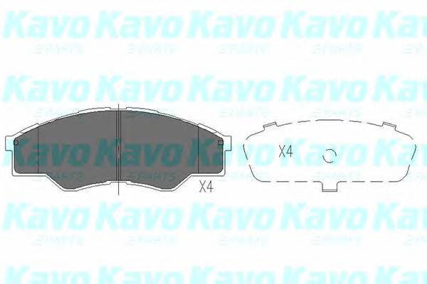 KAVO PARTS KBP-9102 Комплект тормозных колодок,