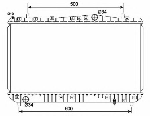 NRF 53150 Радиатор, охлаждение двигателя