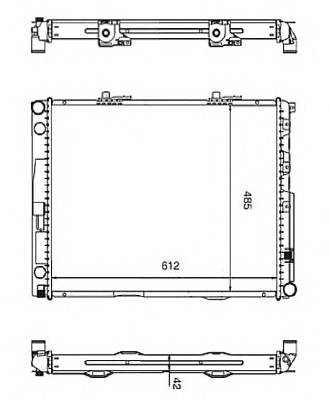 NRF 58253 Радиатор, охлаждение двигателя