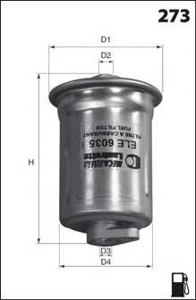 MECAFILTER ELE6035 Топливный фильтр