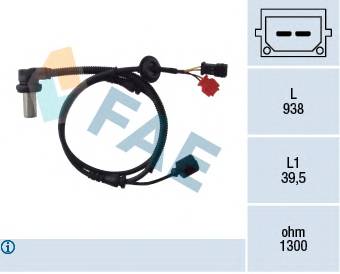 FAE 78063 Датчик, частота вращения