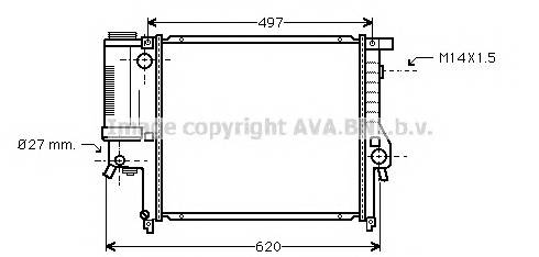 AVA QUALITY COOLING BW2124 Радиатор, охлаждение двигателя