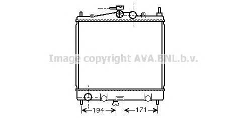 AVA QUALITY COOLING DNA2247 Радиатор, охлаждение двигателя