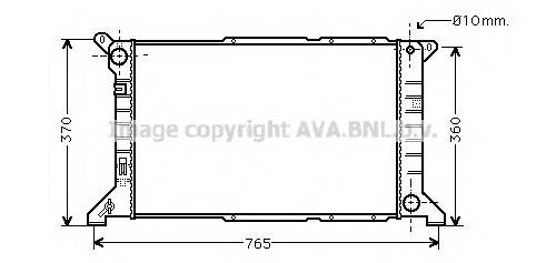 AVA QUALITY COOLING FD2204 Радиатор, охлаждение двигателя