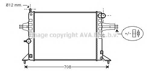 AVA QUALITY COOLING OL2272 Радиатор, охлаждение двигателя