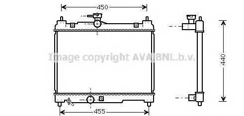 AVA QUALITY COOLING TOA2251 Радиатор, охлаждение двигателя