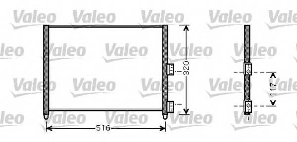 VALEO 818020 Конденсатор, кондиционер