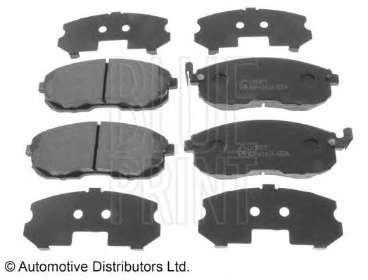 BLUE PRINT ADK84237 Комплект гальмівних колодок,