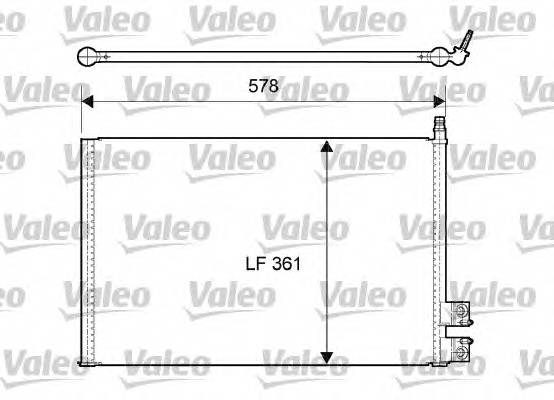 VALEO 814083 Конденсатор, кондиционер