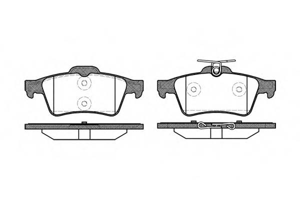 WOKING P9423.20 Комплект тормозных колодок,