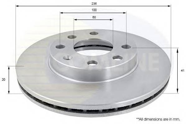 COMLINE ADC1008V Тормозной диск