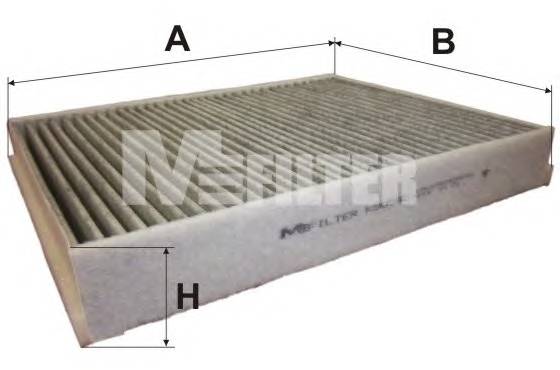 MFILTER K9095C Фільтр салону, вугільний