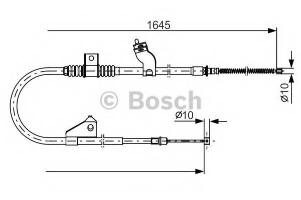 BOSCH 1 987 482 275 Трос, стоянкова гальмівна