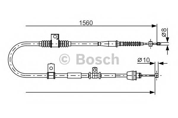 BOSCH 1 987 482 360 Трос, стояночная тормозная