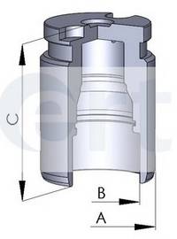 ERT 150400-C Поршень, корпус скобы
