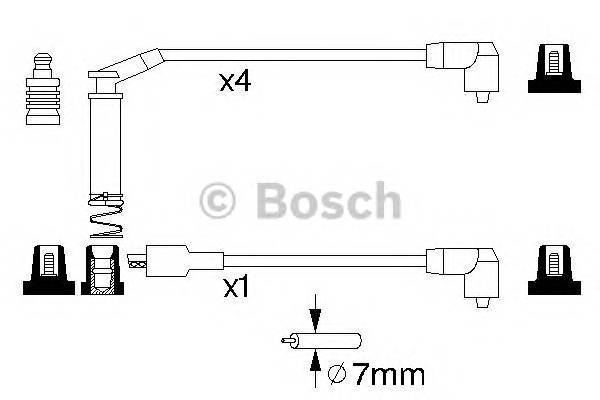 BOSCH 0 986 357 127 Комплект проводов зажигания