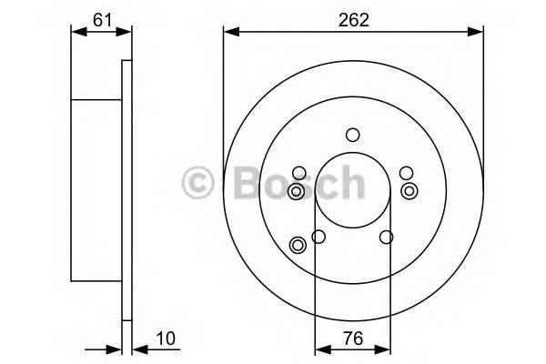 BOSCH 0 986 479 345 Тормозной диск