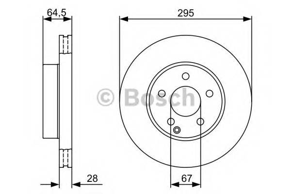 BOSCH 0 986 479 407 Гальмівний диск