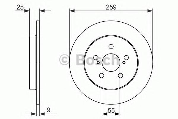 BOSCH 0 986 479 721 Тормозной диск