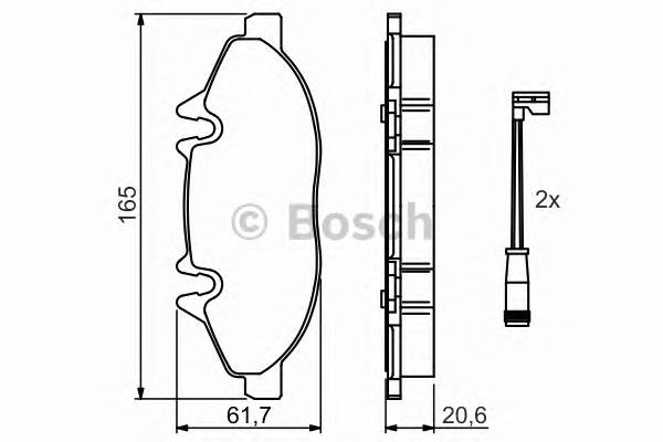 BOSCH 0 986 494 081 Комплект тормозных колодок,