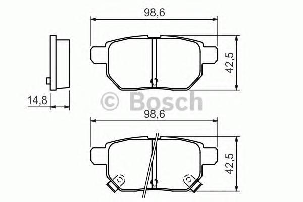 BOSCH 0 986 494 328 Комплект гальмівних колодок,