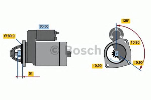 BOSCH 0 986 017 240 Стартер