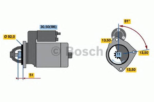 BOSCH 0 986 018 370 Стартер