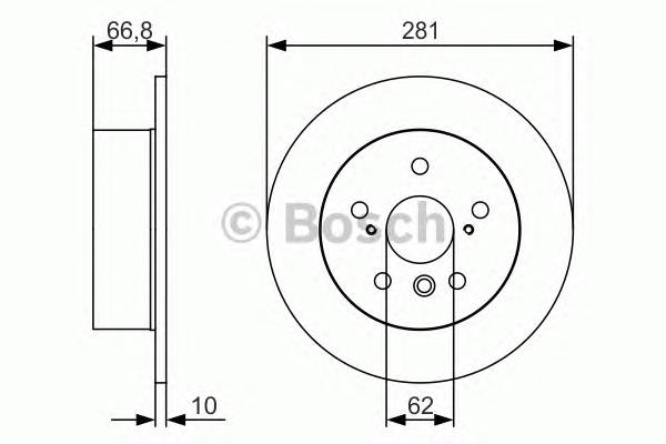 BOSCH 0 986 479 R06 Тормозной диск