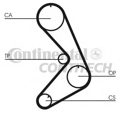 CONTITECH CT749 Ремінь ГРМ