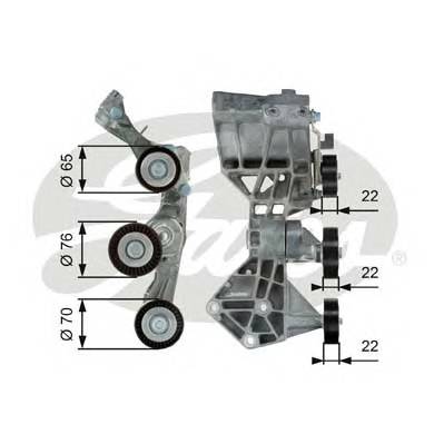 GATES T39064 Натяжной ролик, поликлиновой