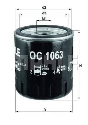 KNECHT OC 1063 Масляный фильтр